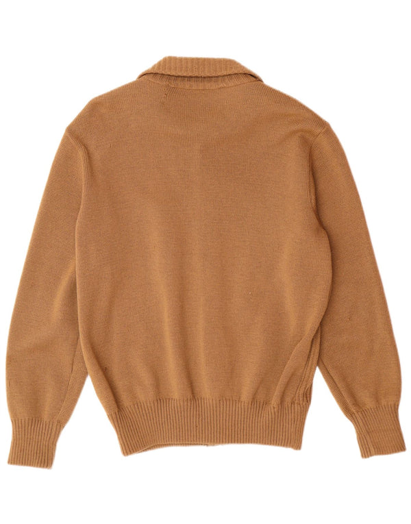 Ανδρικό πουλόβερ VINTAGE Ζακέτα IT 54 XL Καφέ Μαλλί