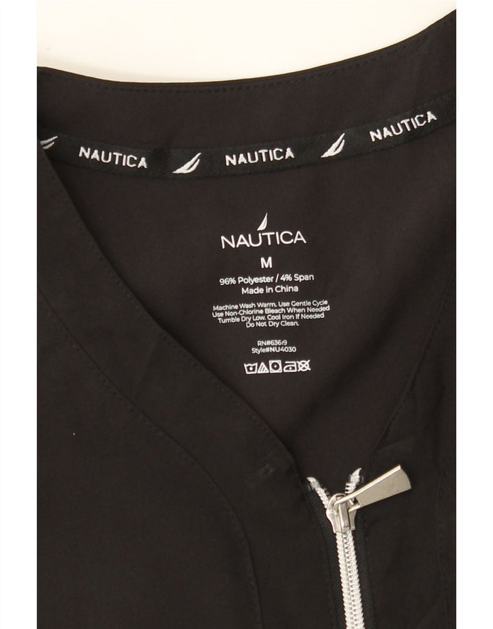 NAUTICA Γυναικεία Μπλούζα Τοπ UK 14 Μεσαίου Μαύρου Πολυεστέρα
