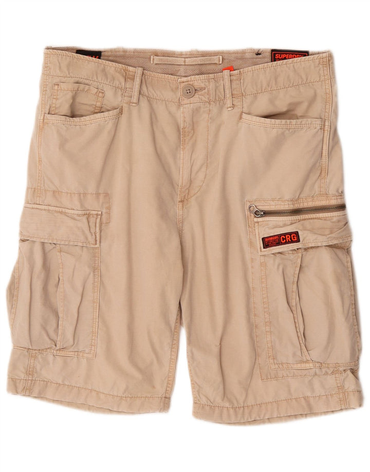 Ανδρικό σορτς Cargo Superdry W34 Μεγάλο Μπεζ βαμβακερό