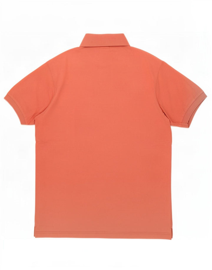 Sergio Tacchini Ανδρικό πουκάμισο Polo μεγάλο πορτοκαλί βαμβακερό
