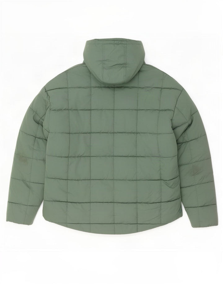 Fat Face Γυναικείο μπουφάν με κουκούλα UK 14 Large Green Polyester