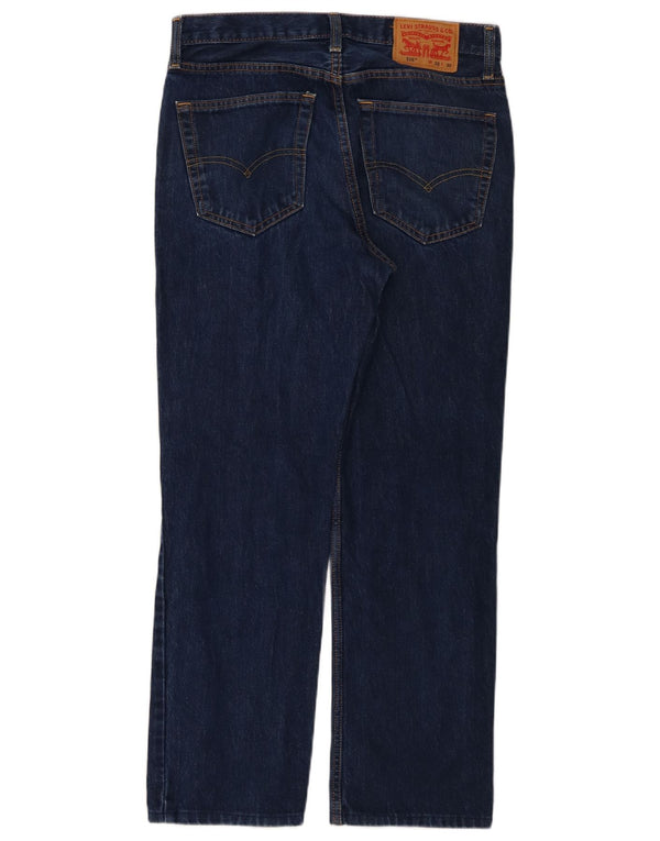 Levi's Mens 516 Straight Jeans W32 L30 Navy Blue Cotton