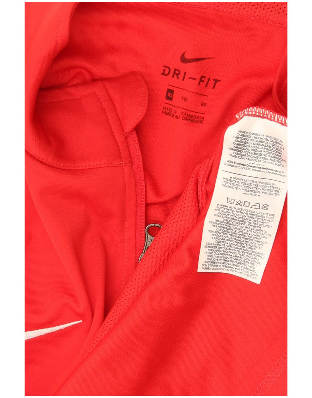 Μπουφάν Nike Mens Dri Fit Graphic αθλητικό μπουφάν XL κόκκινο πολυεστέρα