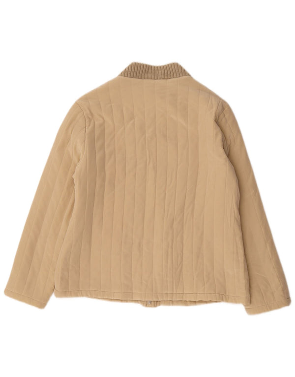 cherie Γυναικείο Bomber Jacket IT 46 Large Beige Silk
