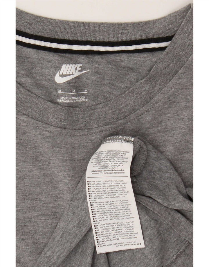 Γυναικείο T-Shirt Nike Top UK 14 Medium Grey Flecked Modal