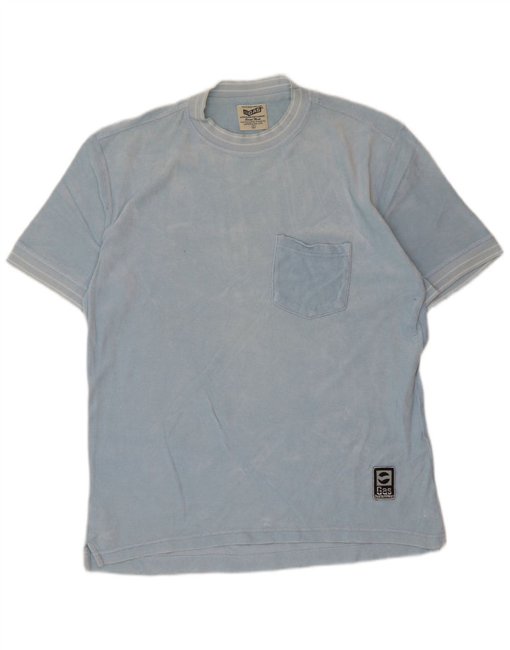 Ανδρικό T-Shirt Gas Top μεγάλο μπλε βαμβακερό