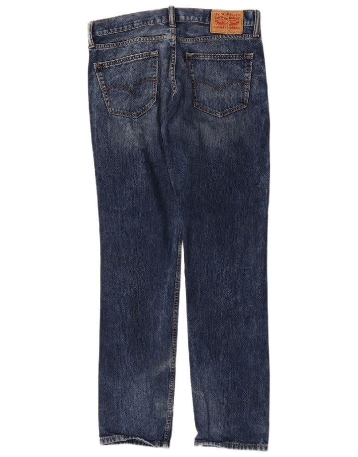 Levi's Mens 511 Slim Jeans W34 L34 Blue Cotton