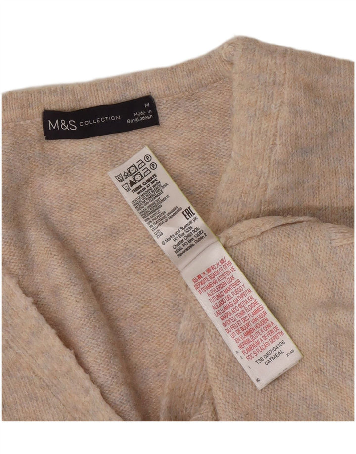 Marks & Spencer Γυναικείο πουλόβερ με λαιμόκοψη με V λαιμόκοψη UK 14 μεσαίου γκρι φλύκταινες