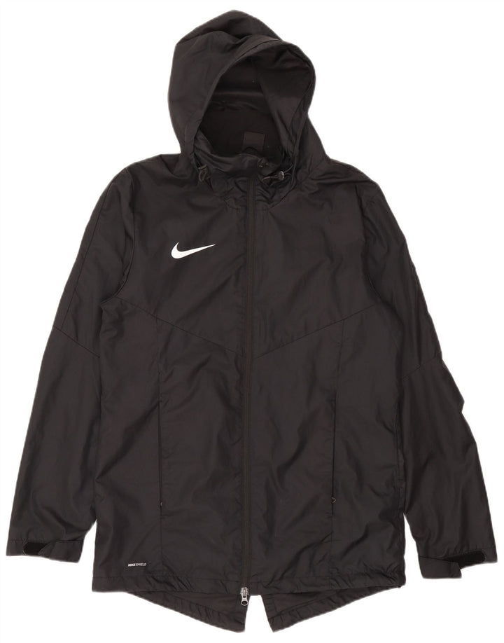 Ανδρικό μπουφάν βροχής Nike Dri Fit Hooded UK 38 Μεσαίο μαύρο πολυεστέρα