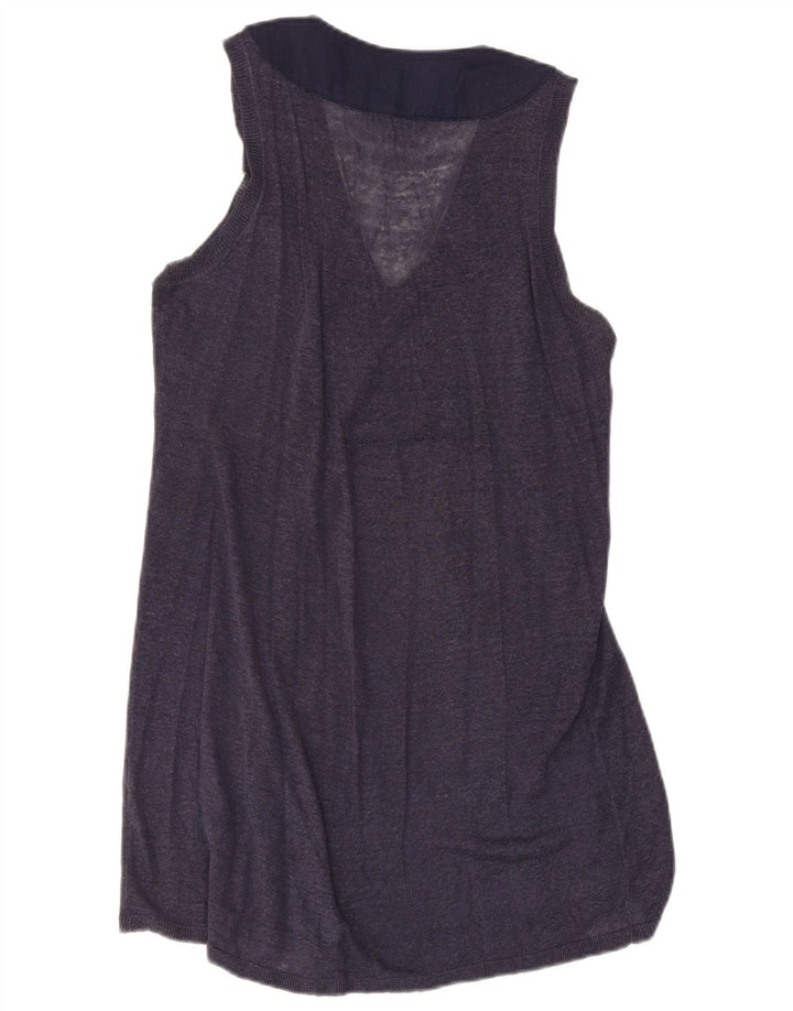 Max Mara Γυναικείο Γιλέκο Σαββατοκύριακου Top UK 8 Small Navy Blue