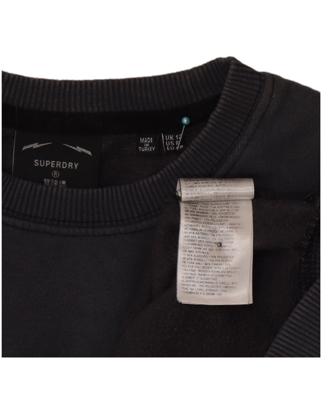 Γυναικείο φούτερ Superdry Graphic Loose Fit Jumper UK 12 medium Grey