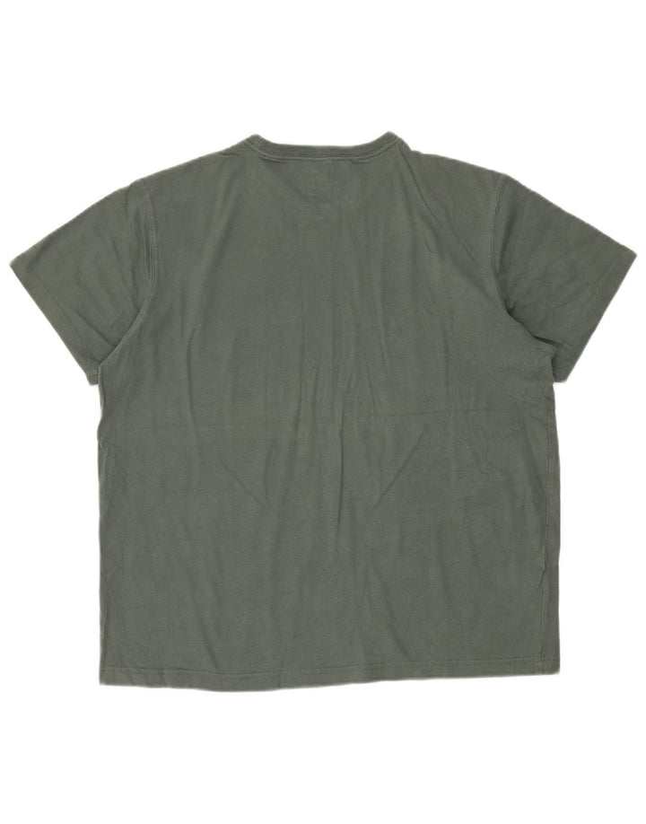 EDDIE BAUER Ανδρικό T-Shirt Top μεγάλο χακί βαμβακερό