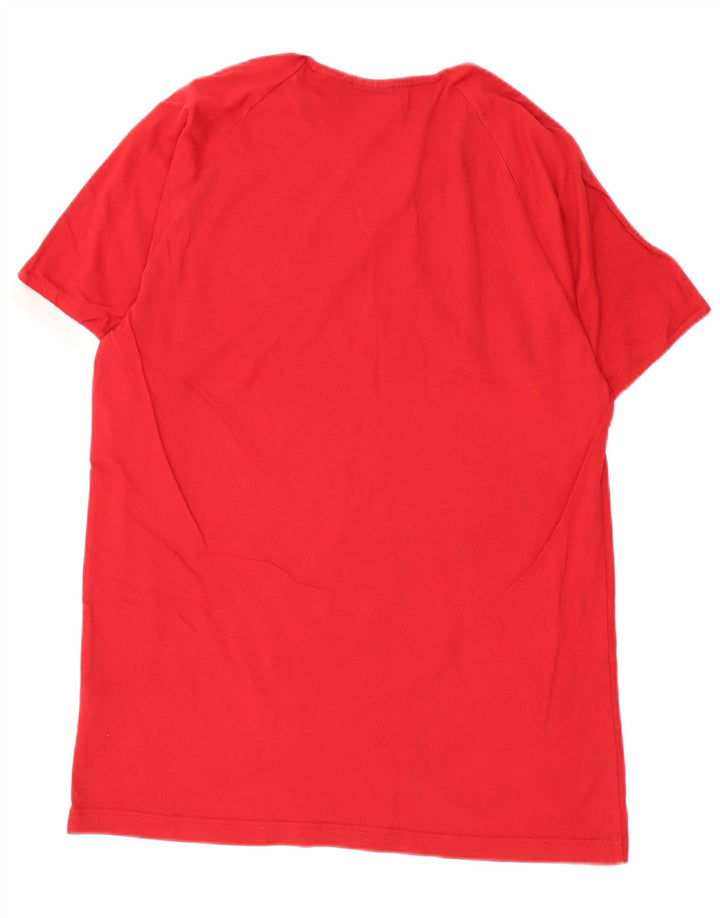 Ανδρικό T-Shirt Adidas Top μεγάλο κόκκινο βαμβακερό