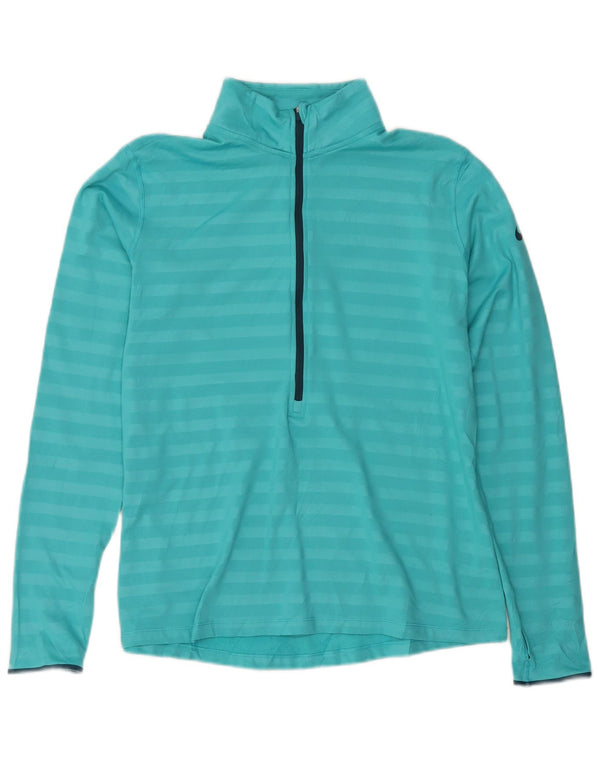 Γυναικεία φόρμα πουλόβερ με φερμουάρ Nike Dri Fit Top UK 18 XL μπλε ριγέ