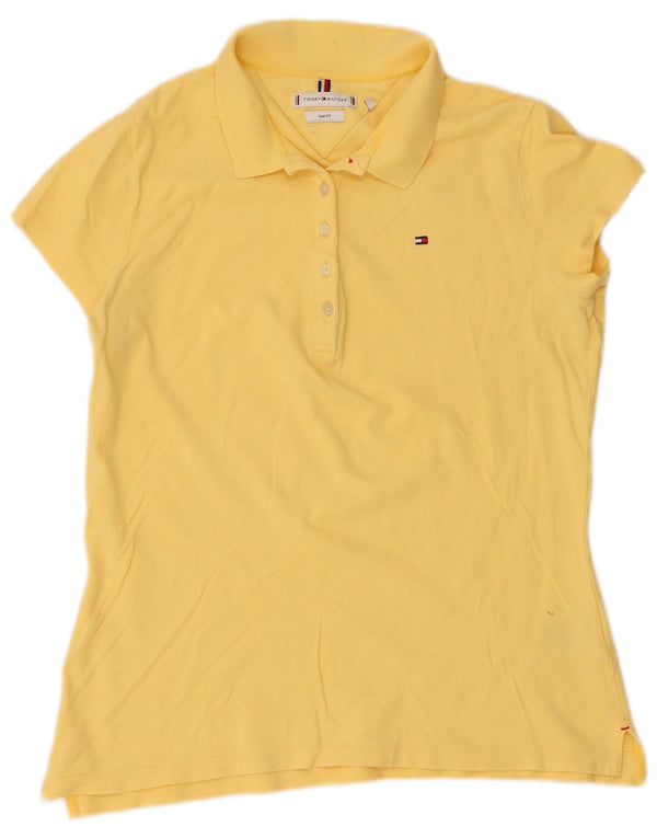Tommy Hilfiger Γυναικείο πουκάμισο Polo Slim Fit UK 18 XL κίτρινο βαμβακερό