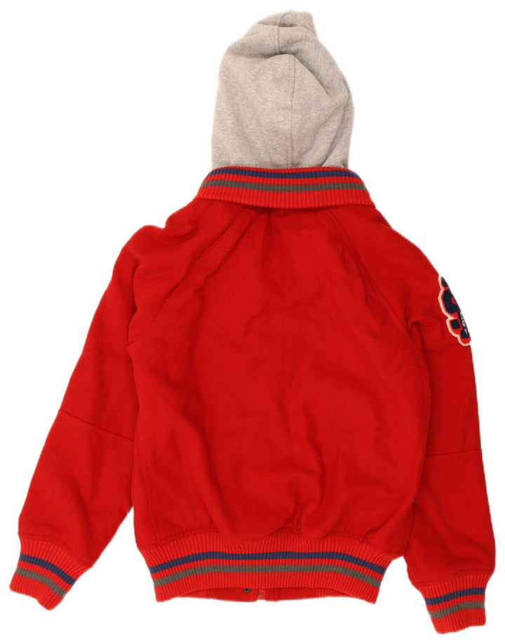 Superdry Γυναικείο Μπουφάν Varsity με κουκούλα UK 16 Large Red Colourblock
