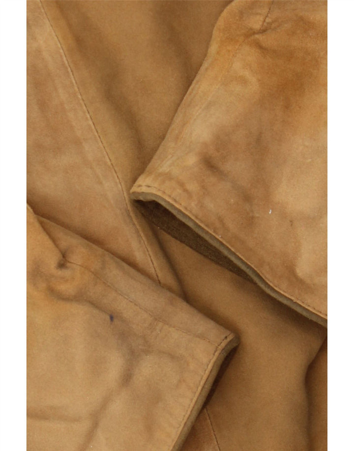 Vintage Γυναικείο Σουέντ Μπουφάν EU 36 Small Beige Leather