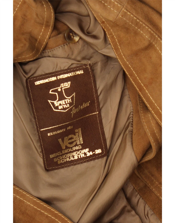 Vintage Ανδρικό Suede Jacket UK 38 Medium Brown