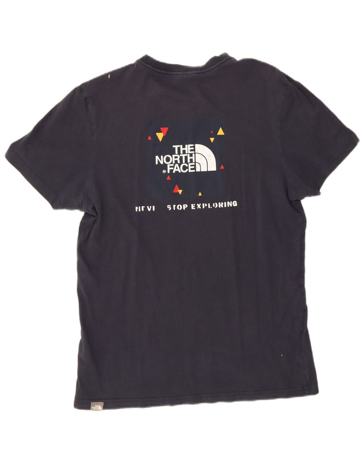 Ανδρικό γραφικό T-Shirt North Face Top Medium Navy Blue από βαμβάκι