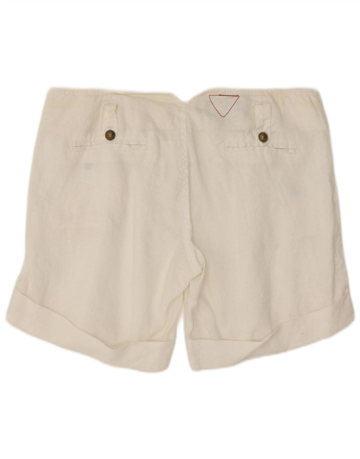 Γυναικείο Casual σορτς Guess W31 Medium White Ramie