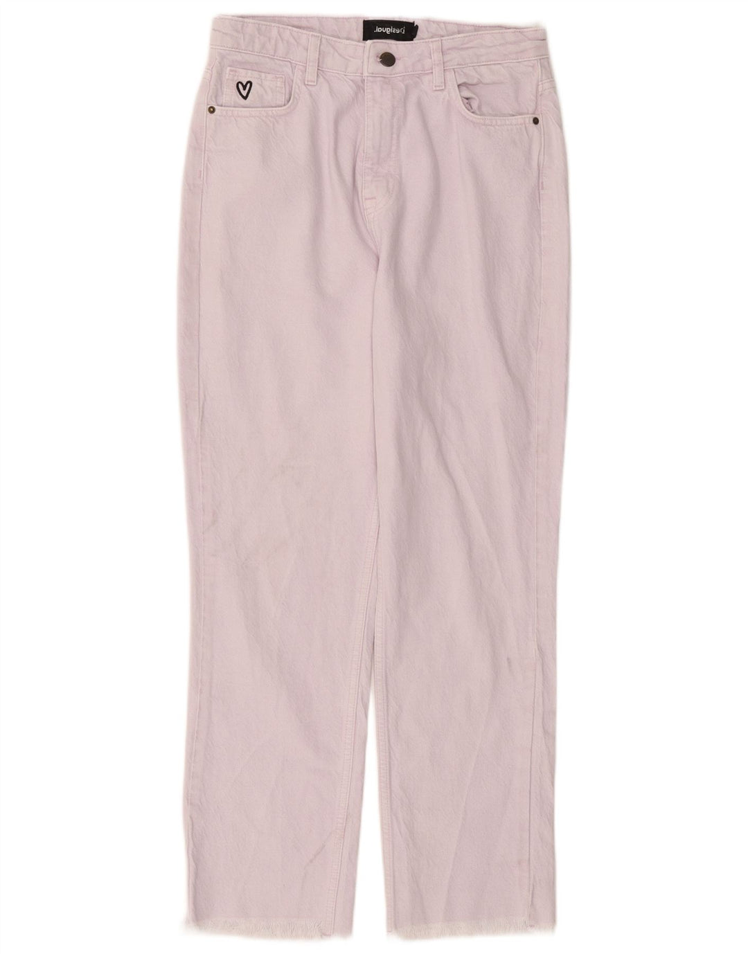 DESIGUAL Γυναικείο ίσιο τζιν EU 38 Medium W26 L27 Μωβ βαμβακερό