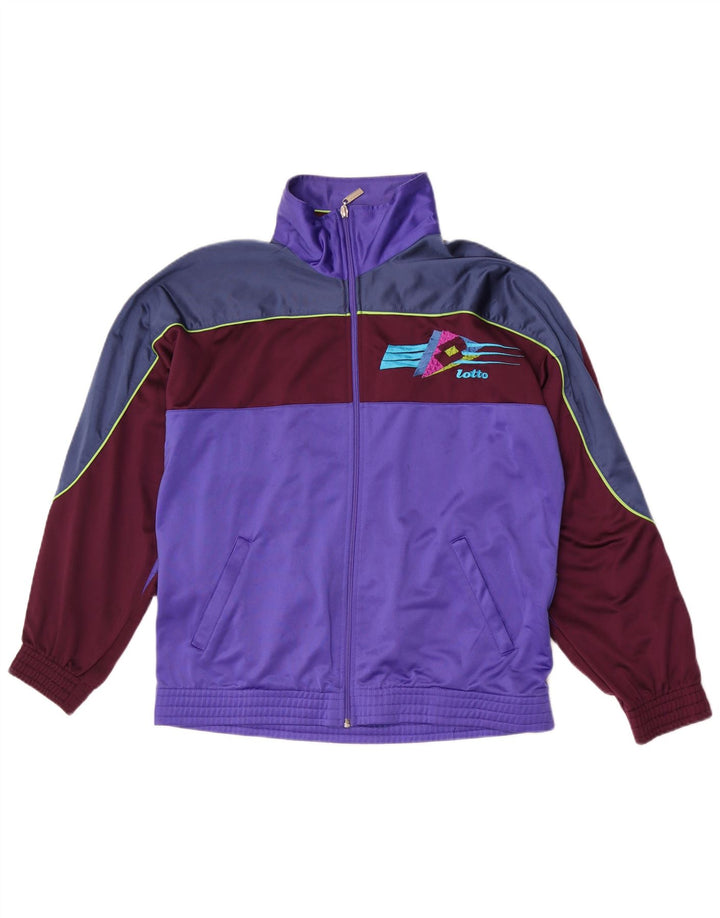 Ανδρική φόρμα γραφικών Lotto Top Jacket μεσαίου μωβ χρώματος πολυεστέρας