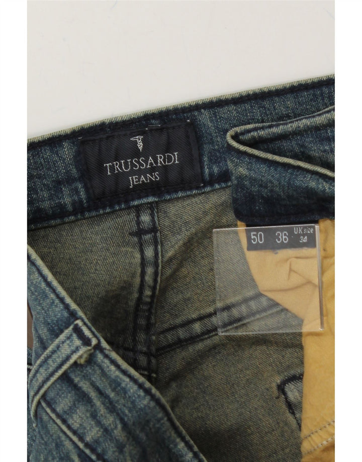 TRUSSARDI Mens Slim Jeans W34 L33 Blue Vintage Trussardi and Second-Hand Trussardi from Messina Hembry 