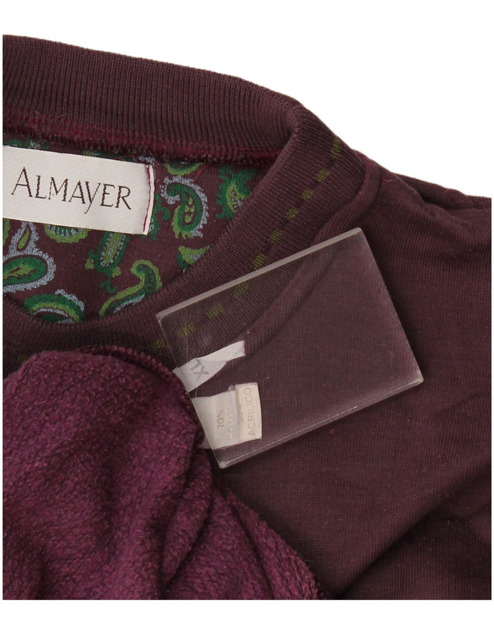 Ανδρικό vintage γραφικό φούτερ Jumper XL Maroon Cotton