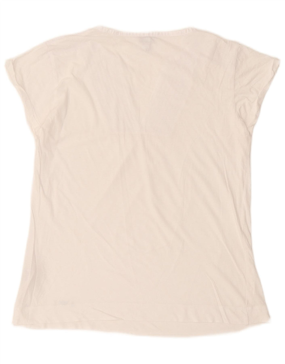 Armani Jeans Γυναικεία Μπλούζα Τοπ UK 16 Μεγάλη Λευκή Βαμβακερή