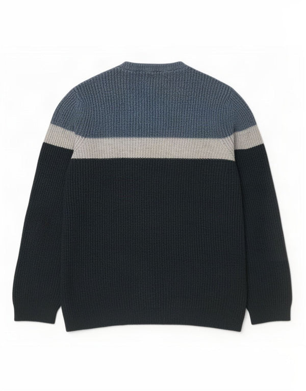 Marks & Spencer Γυναικείο πουλόβερ με λαιμό σκάφος UK 18 XL Green Colourblock