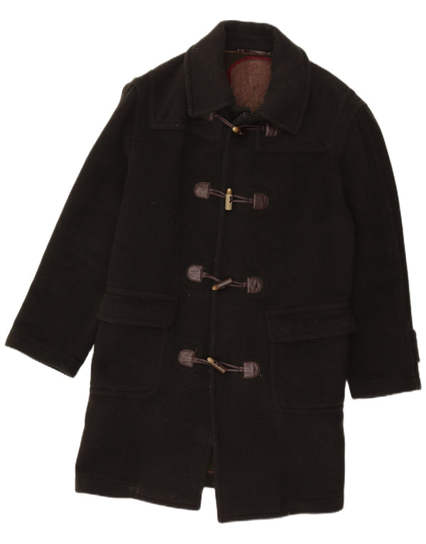 Rodrigo Ανδρικό παλτό Duffle UK 44 2XL Μαύρο μαλλί