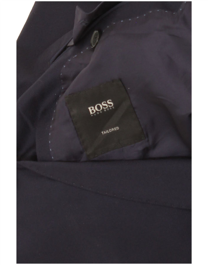 Ανδρικό μπλέιζερ Hugo Boss Tailored 2 Button Jacket UK 36 Small Navy Blue