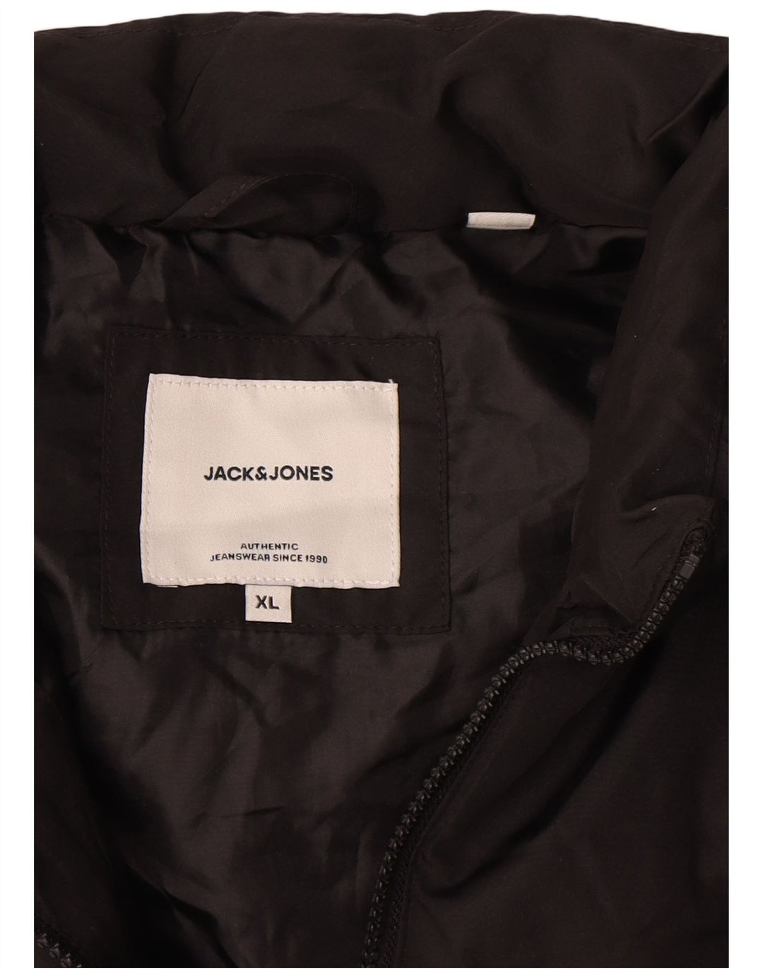 Jack & Jones Ανδρικό padded Gilet UK 42 XL Μαύρος πολυεστέρας
