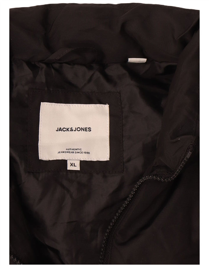 Jack & Jones Ανδρικό padded Gilet UK 42 XL Μαύρος πολυεστέρας