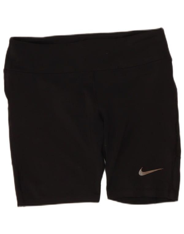 Nike Womens Dri Fit Sport Shorts UK 12 Medium Black Polyester