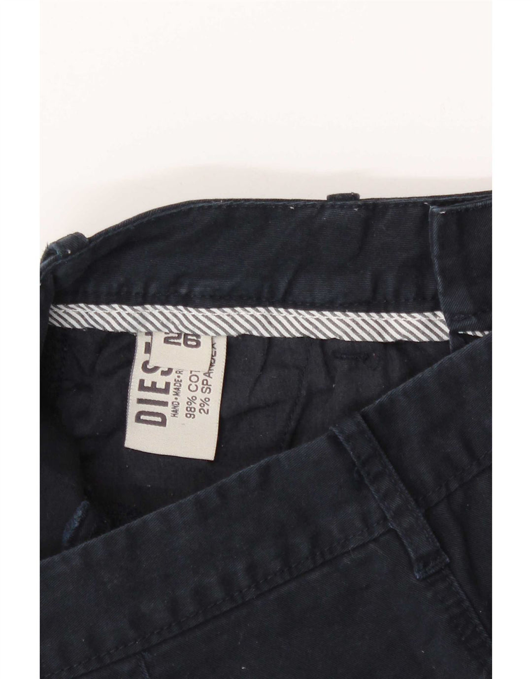 Diesel γυναικείο σορτς Chino W26 Μικρό Navy Blue από βαμβάκι