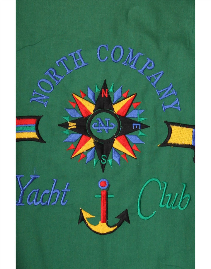 YACHTING CLUB Mens Windbreaker Jacket UK 42 XL Red Polyester Vintage Yachting Club and Second-Hand Yachting Club from Messina Hembry 