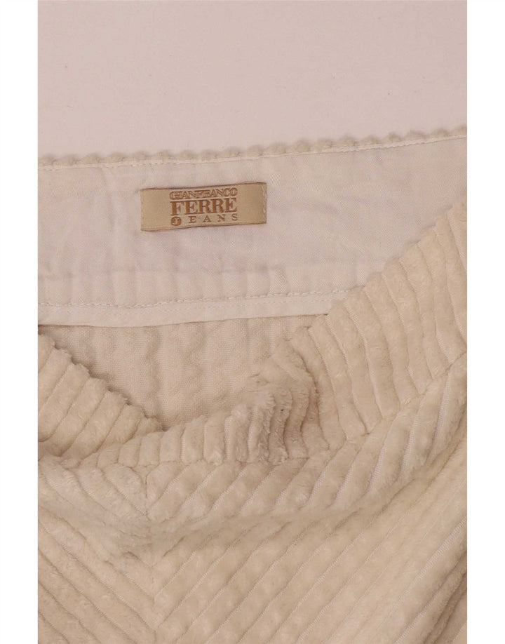 Gianfranco Ferre Γυναικεία κοτλέ φούστα W30 Medium Off White