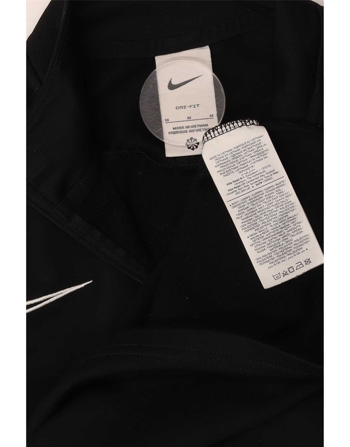 Ανδρική φόρμα Nike Dri Fit με φερμουάρ πουλόβερ στο επάνω μέρος, μεσαίο μαύρο χρώμα