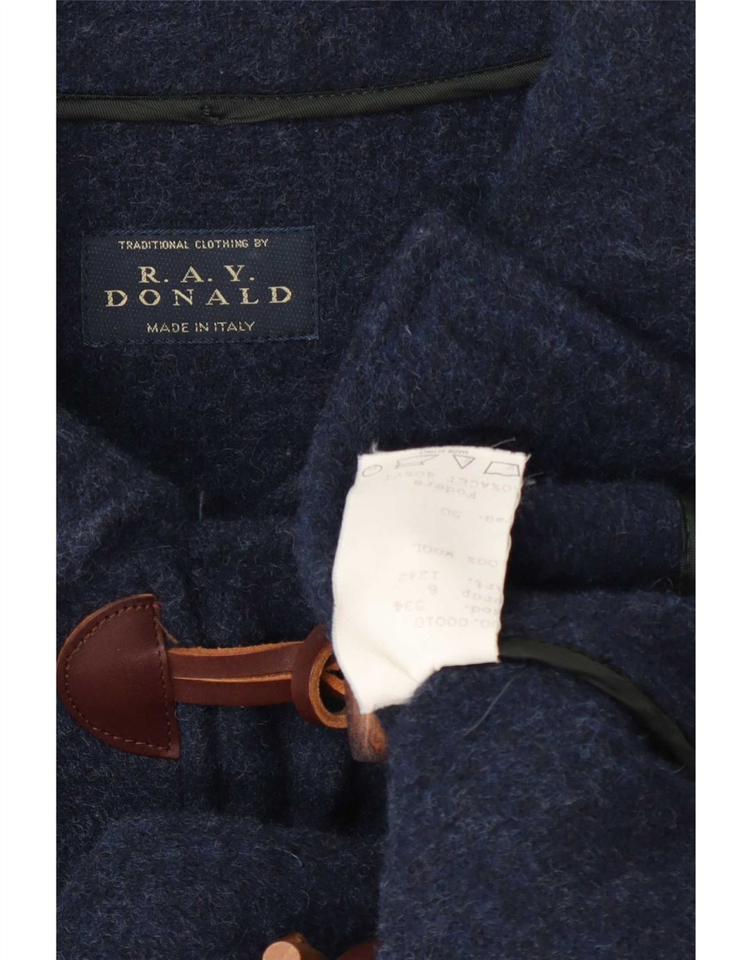Vintage Ανδρικό παλτό Duffle IT 50 Large Navy Blue Wool