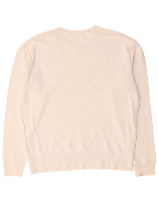 Ανδρικό φούτερ Zara Jumper Μεγάλο λευκό χρώμα, βαμβακερό