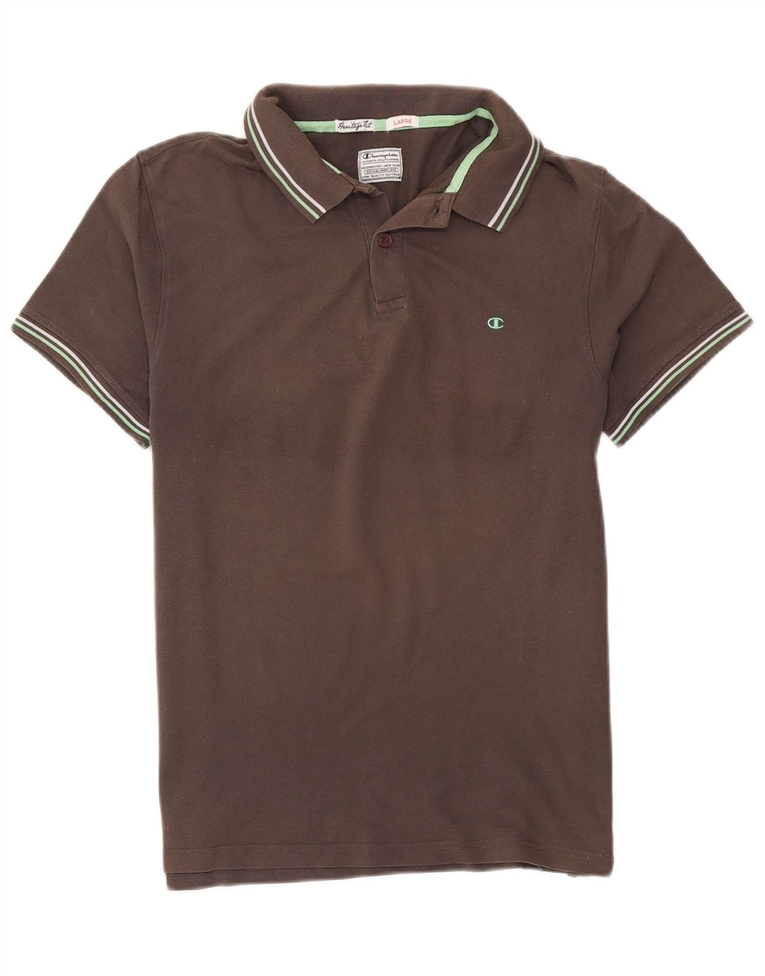 Champion Mens Heritage Fit Polo πουκάμισο μεγάλο γκρι