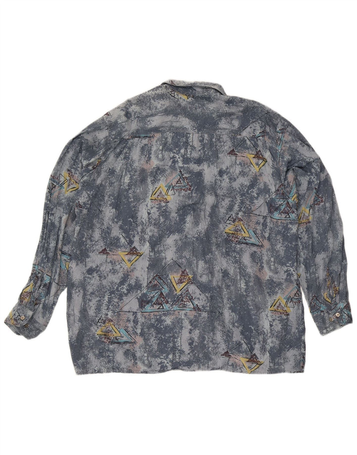 Ανδρικό πουκάμισο Camargue 43/44 XL Μπλε γεωμετρικό