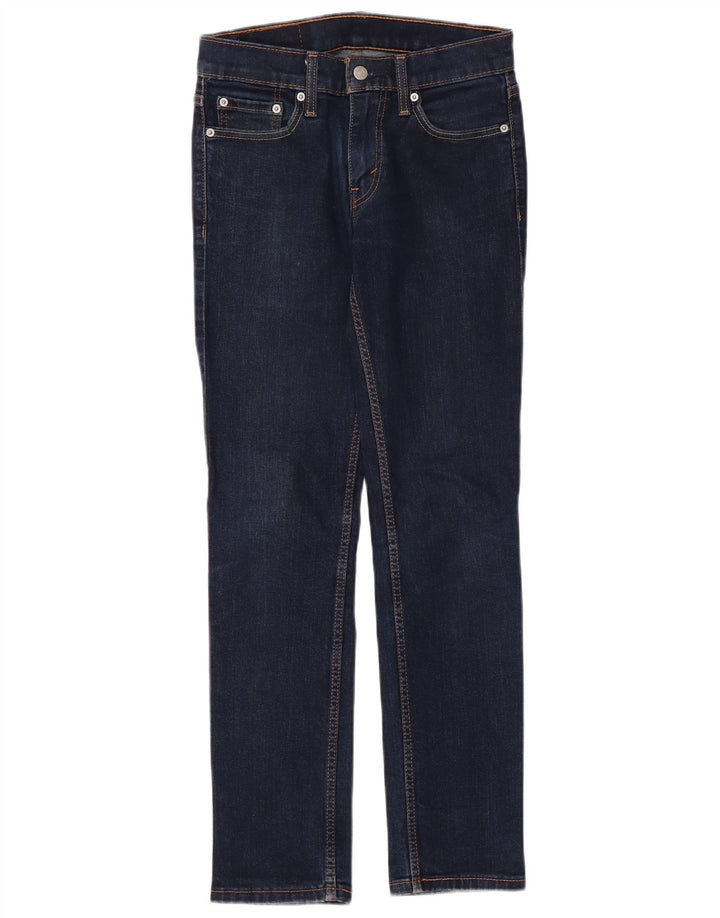 Levi's Womens 511 Slim Jeans W28 L32 Navy Blue Cotton