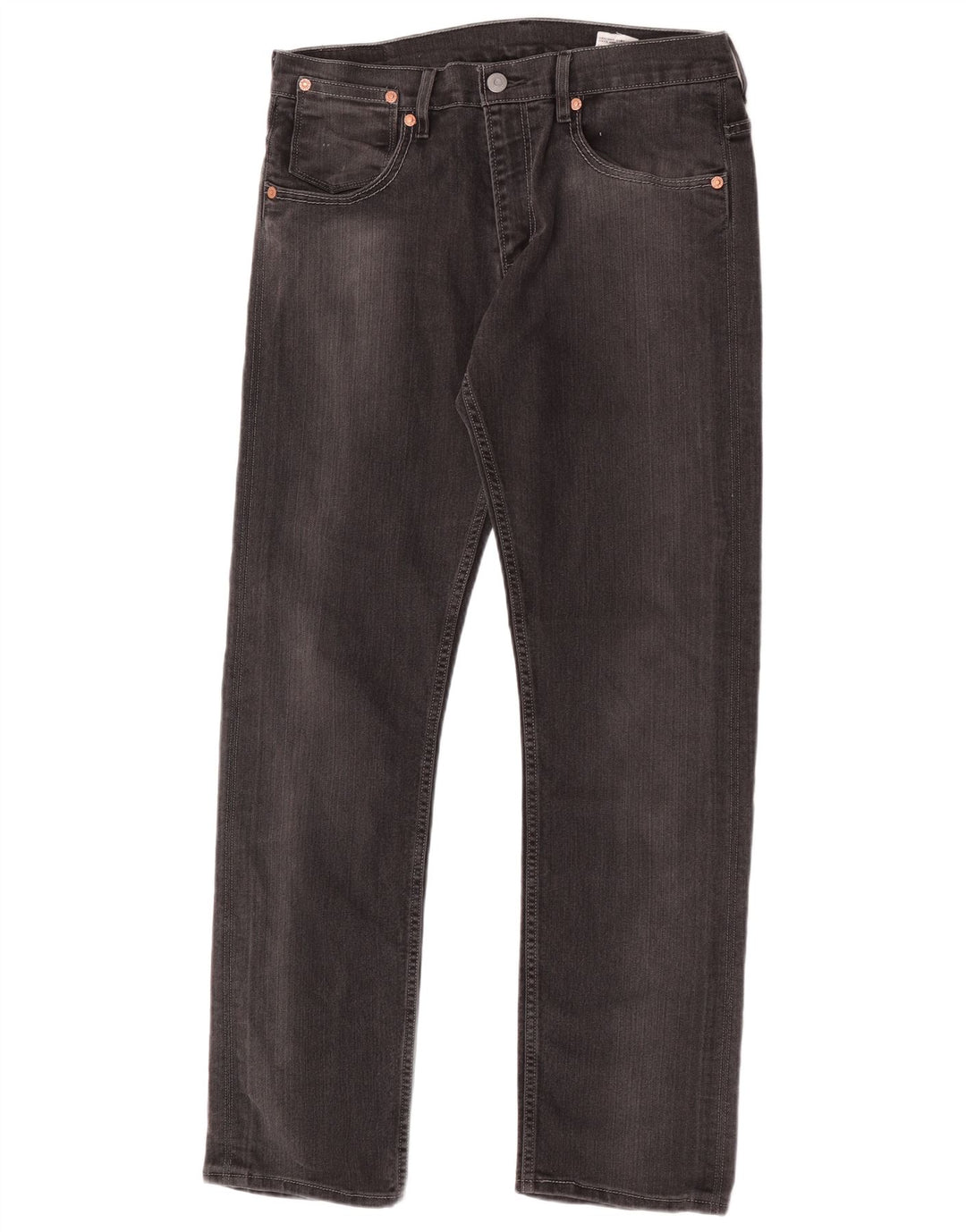 Levi's Mens 504 Straight Jeans W32 L34 Γκρι βαμβακερό