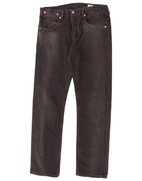 Levi's Mens 504 Straight Jeans W32 L34 Γκρι βαμβακερό