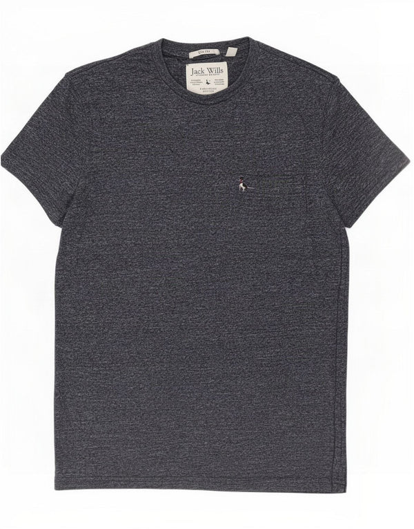 Jack Wills Mens T-Shirt Top XS Navy Blue Flecked Cotton