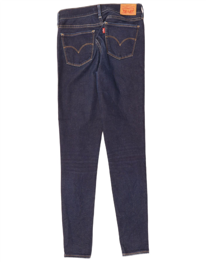 LEVI'S Γυναικείο 710 Super Skinny Jeans W28 L30 Navy Blue Cotton
