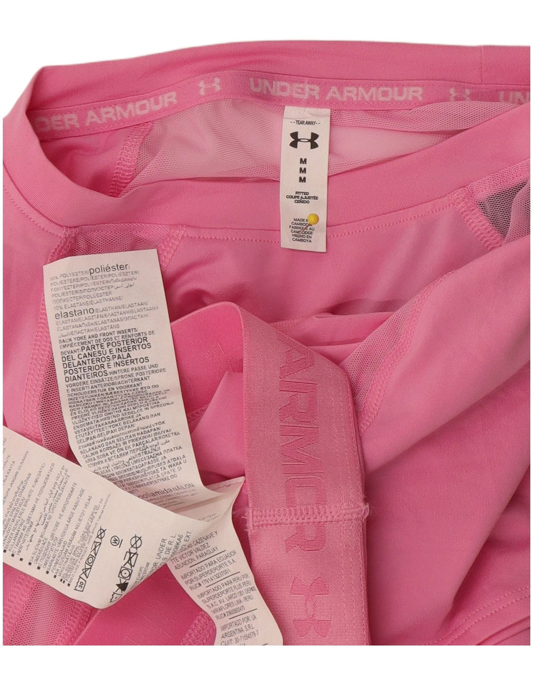 Under Armour Γυναικείο T-Shirt γραφικό Crop Top 12 μεσαίου ροζ πολυεστέρα