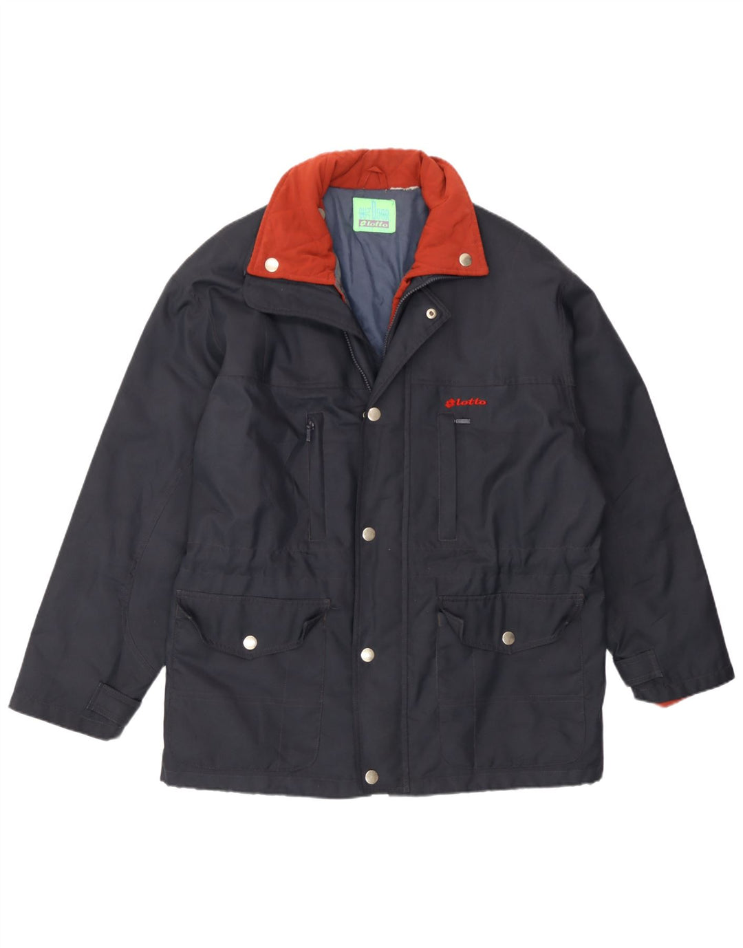 Ανδρικό μπουφάν Lotto Windbreaker UK 42 XL Navy Blue Polyamide